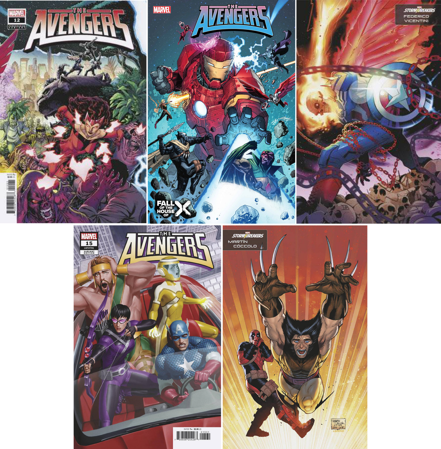 Avengers (2023) #12 - #16 CF COLL Mix Cvrs