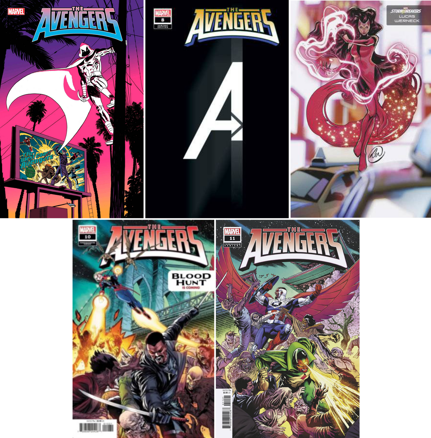 Avengers (2023) #7 - #11 CF COLL Var Cvrs
