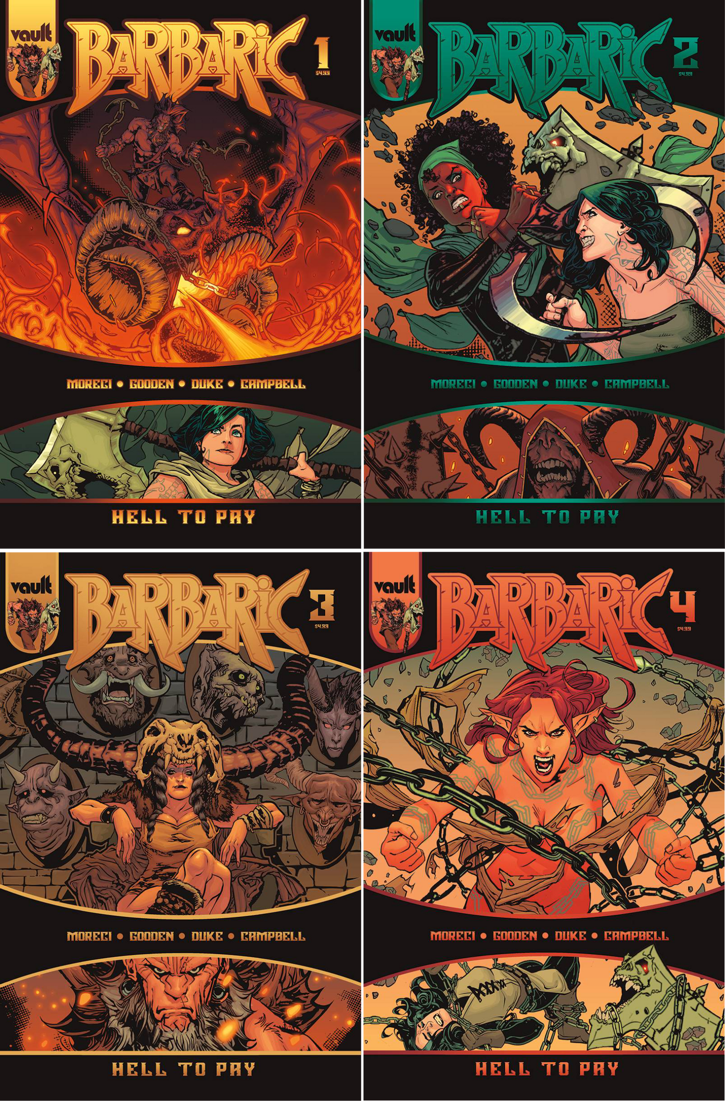 Barbaric: Hell To Pay #1 - #4 (Of #4) CF COLL Cvr A
