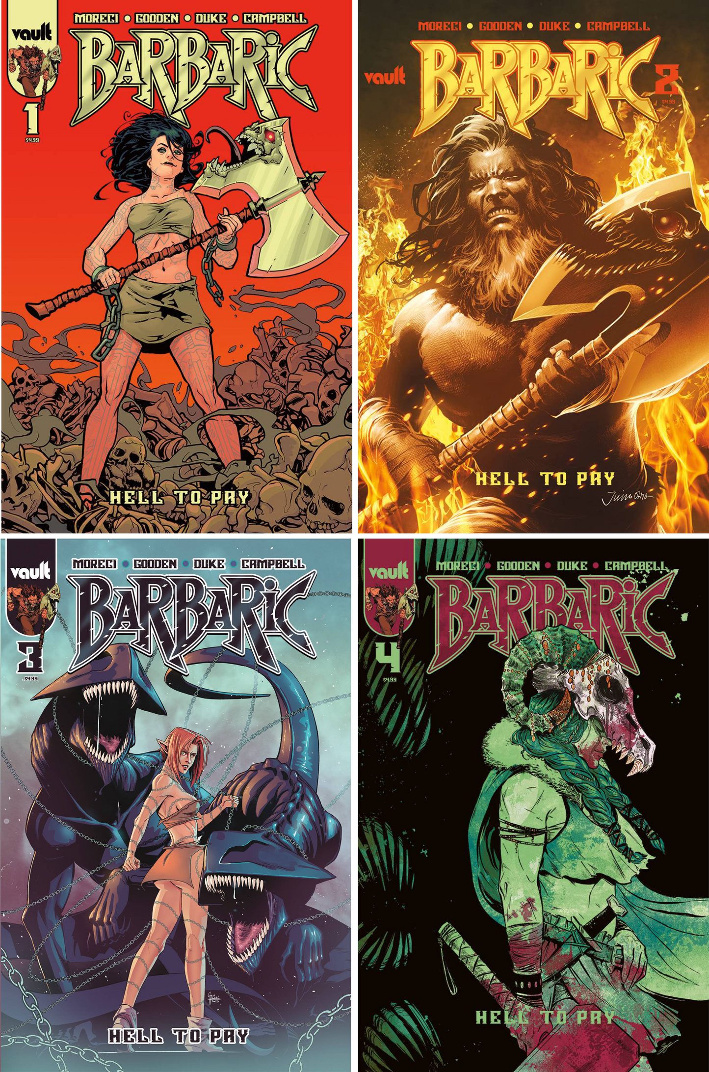 Barbaric: Hell to Pay #1 - #4 (Of 4) CF COLL Cvr B