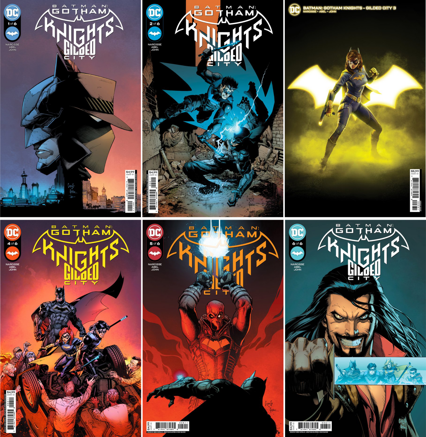 Batman Gotham Knights: Gilded City #1 - #6 CF COLL Mix Cvr (Polybagged)