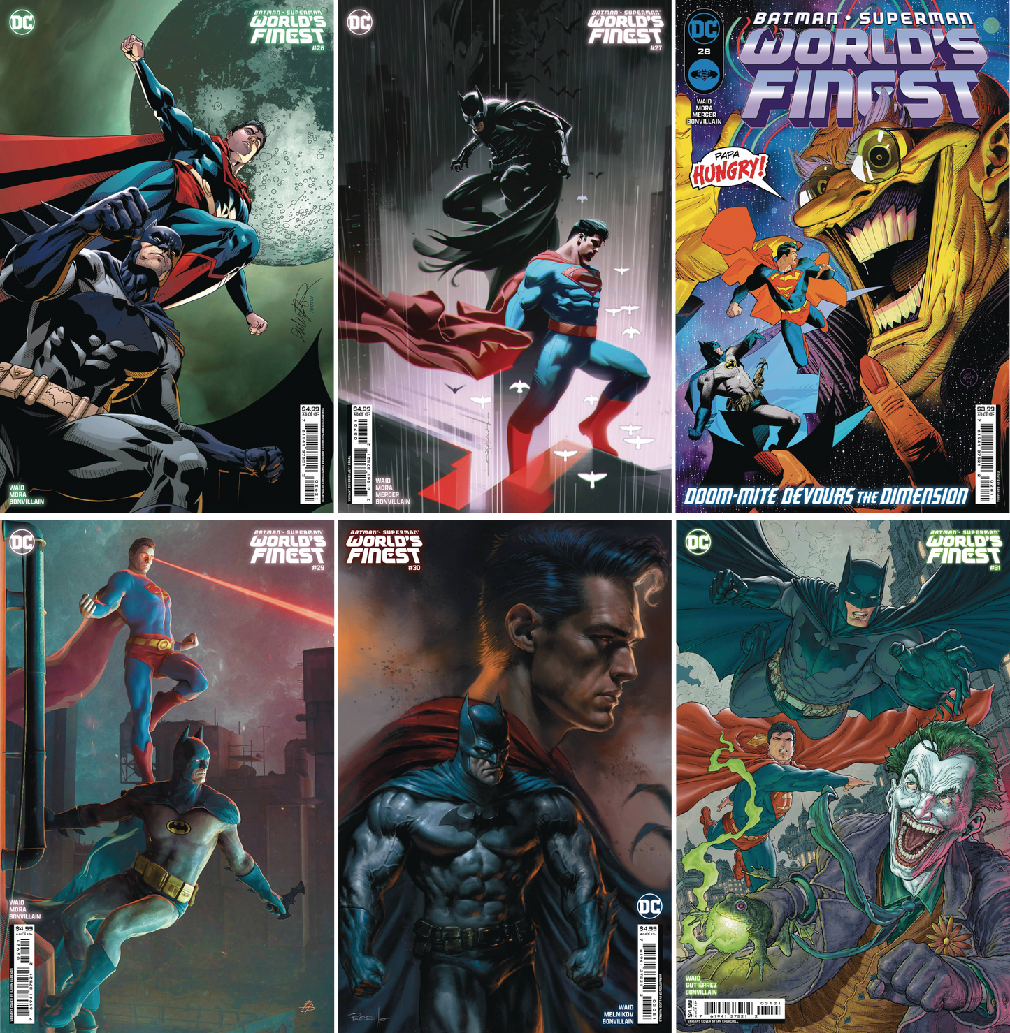 Batman Superman Worlds Finest (2022) #26 - #31 CF COLL Mix Cvr