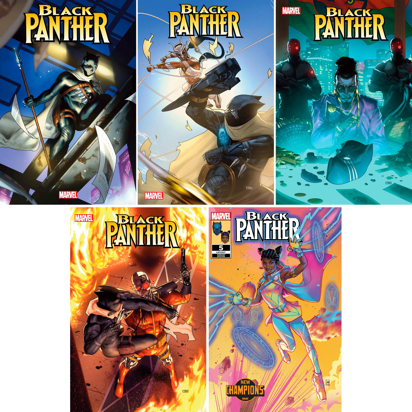 Black Panther #1 - #5 (2023) CF COLL Mix Cvr