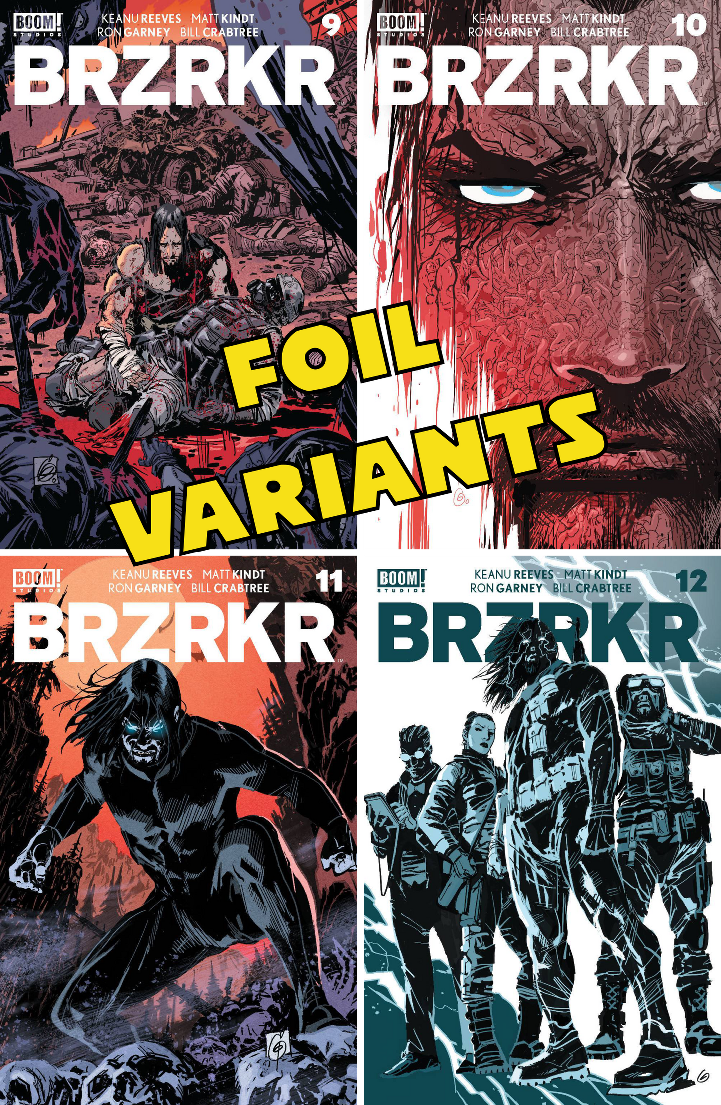 Brzrkr #9 - #12 CF COLL Cvr C Foil Var