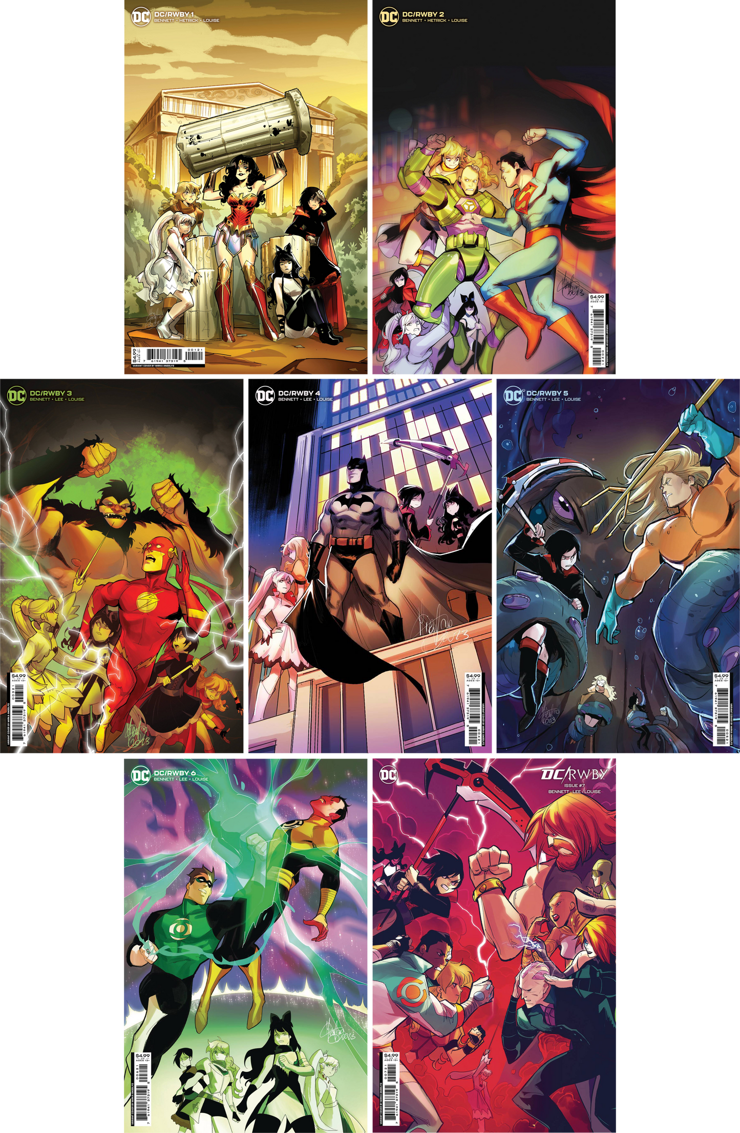 DC/RWBY #1 - #7 (Of 7) CF COLL Cvr B Mirka Andolfo