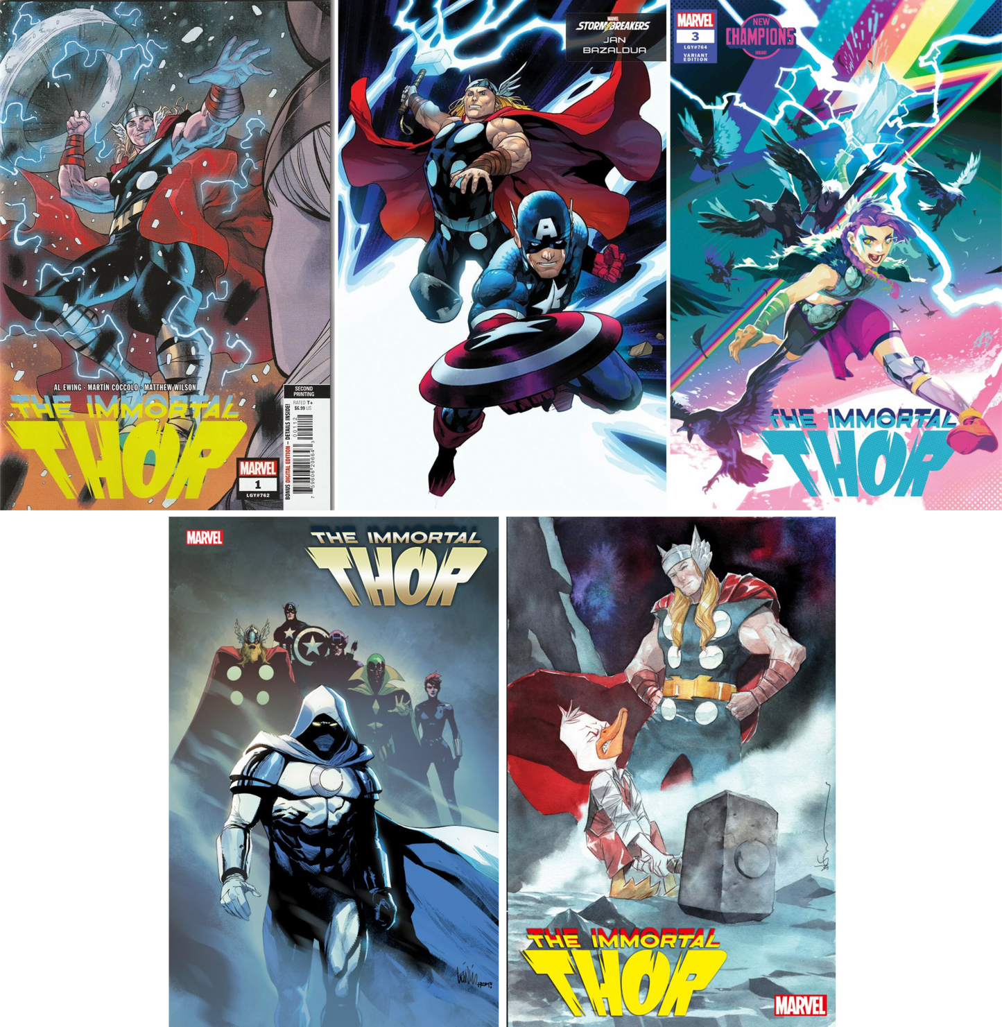 Immortal Thor #1 - #5 CF COLL Var Cvrs