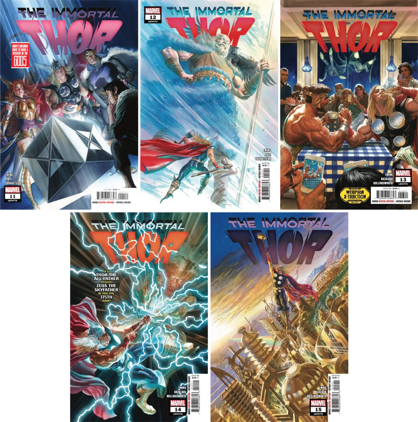 Immortal Thor #11 - #15 CF COLL Cvr A