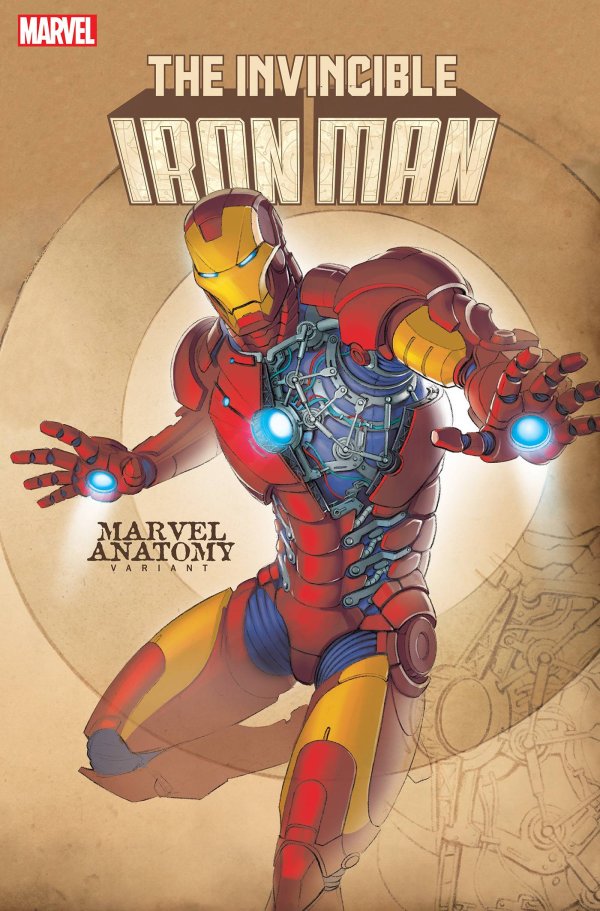 Invincible Iron Man (2022) #3 Lobe Marvel Anatomy Var