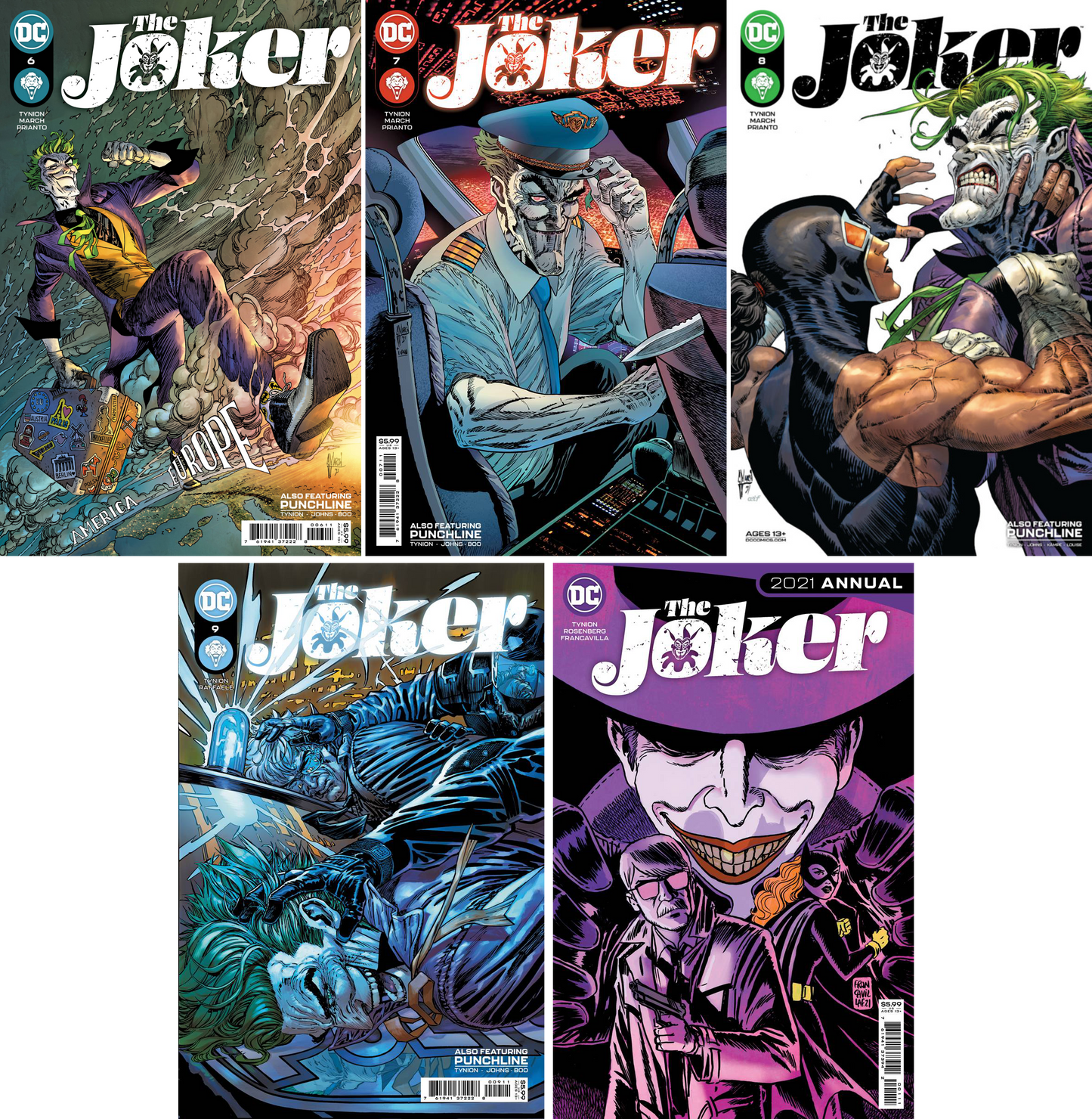 Joker #6 - #9 + 2021 Annual CF COLL Cvr A