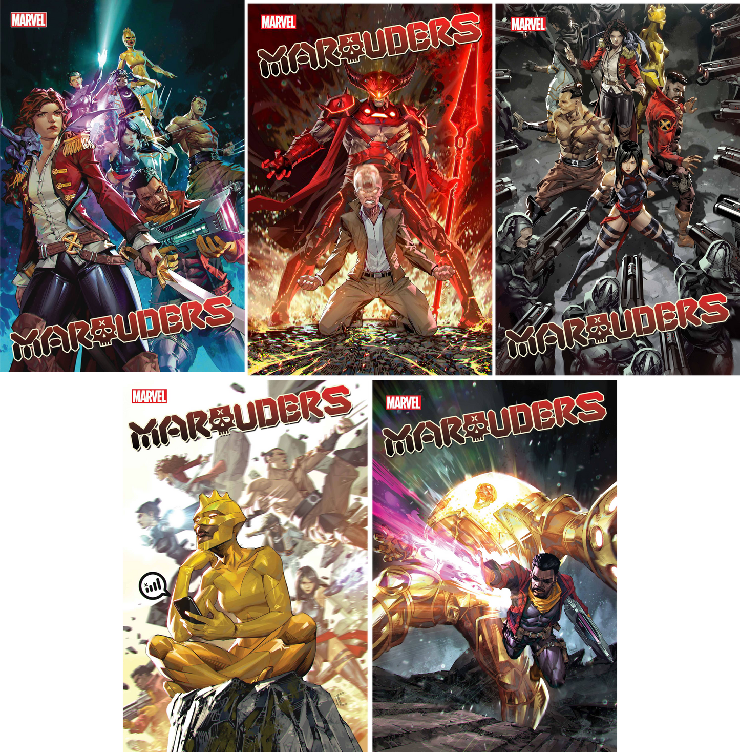 Marauders (2022) #1 - #5 CF COLL Cvr A