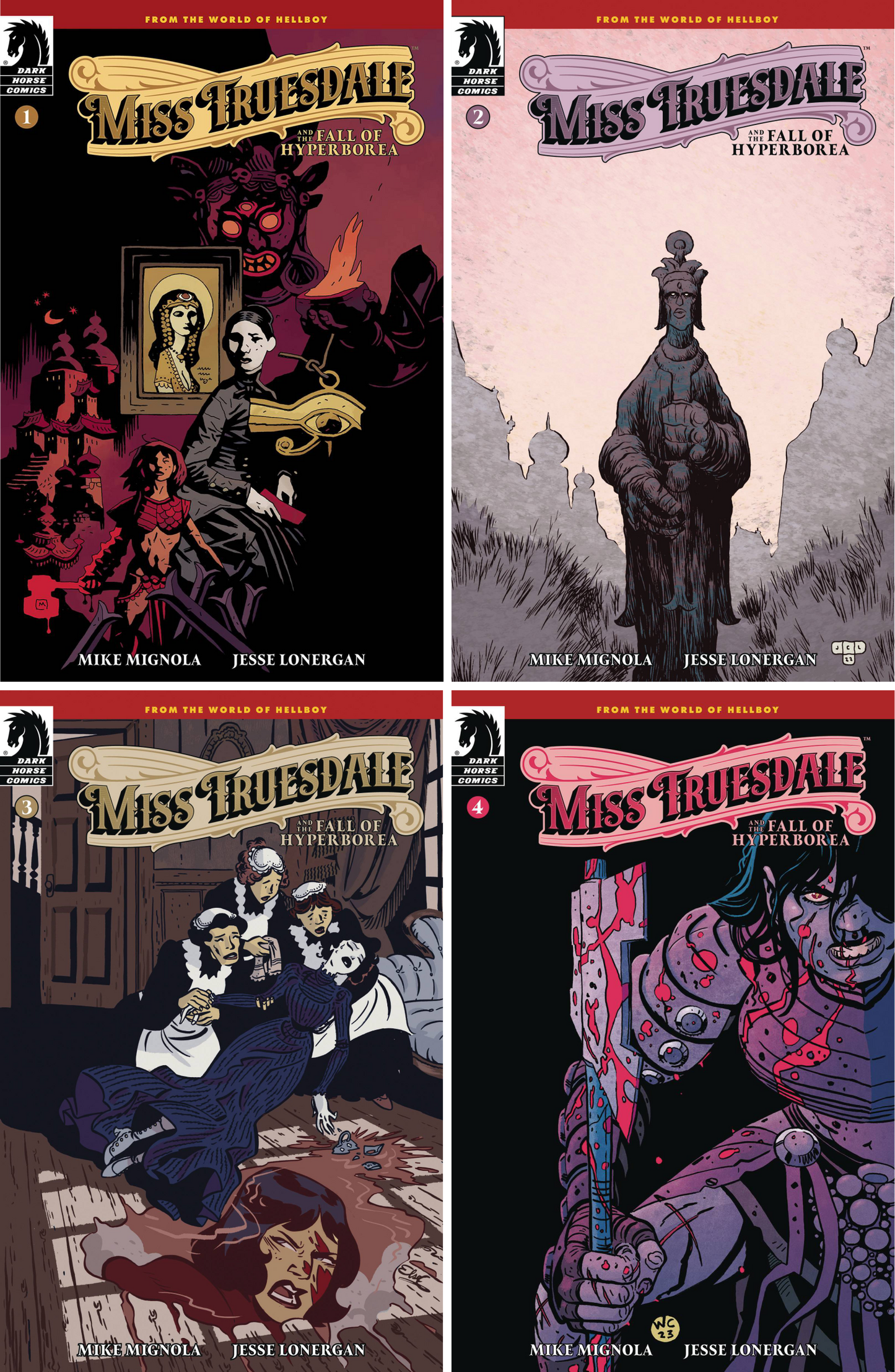 Miss Truesdale & Fall Of Hyperborea #1 - #4 CF COLL Mix Cvrs