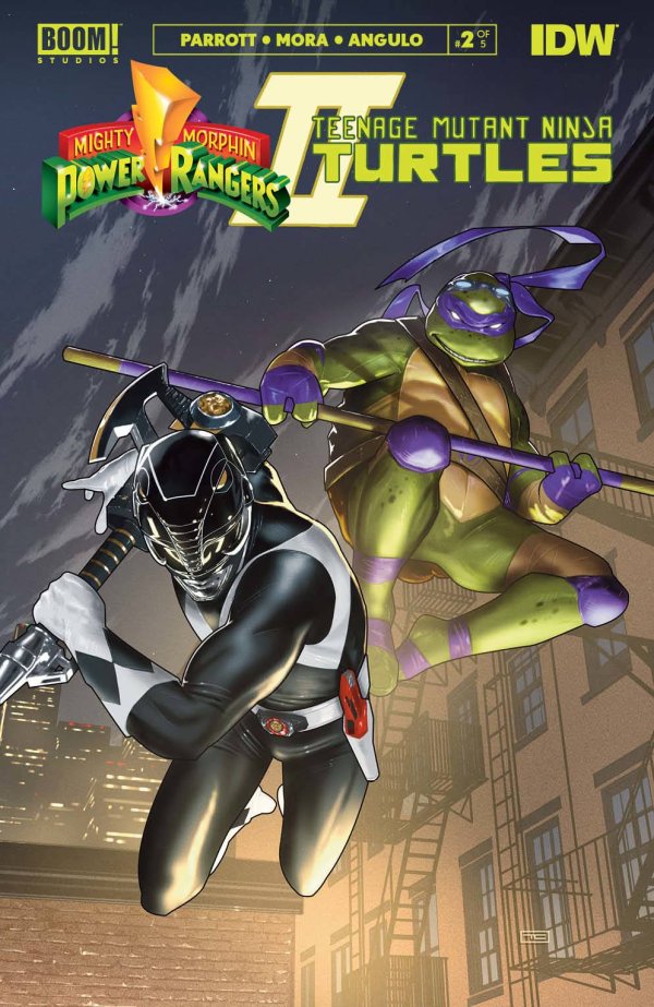 Mighty Morphin Power Rangers Teenage Mutant Ninja Turtles Ii #2 (Of 5) Cvr E Cardstock Var Clarke