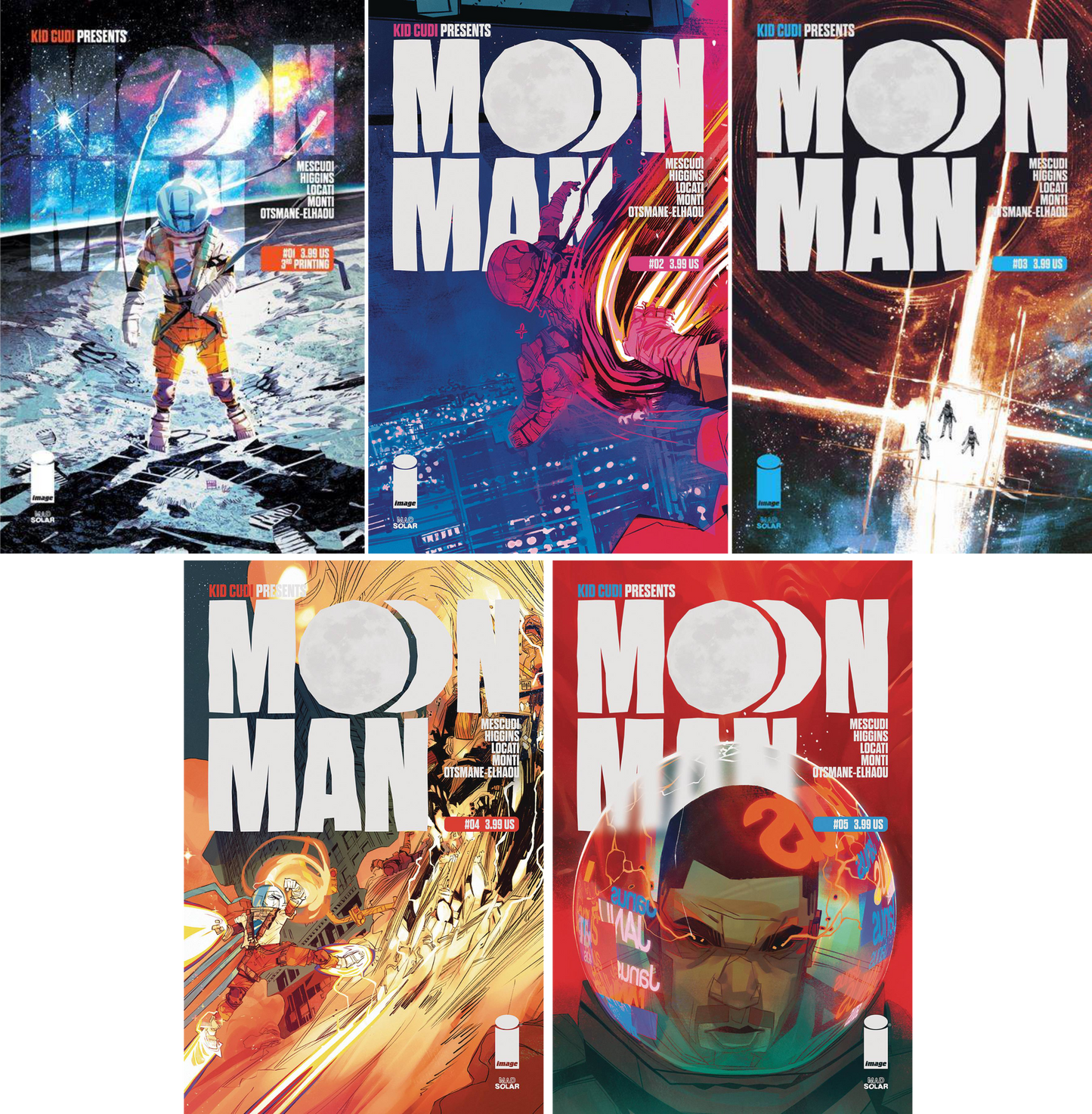 Moon Man #1 - #5 CF COLL Mix Cvrs