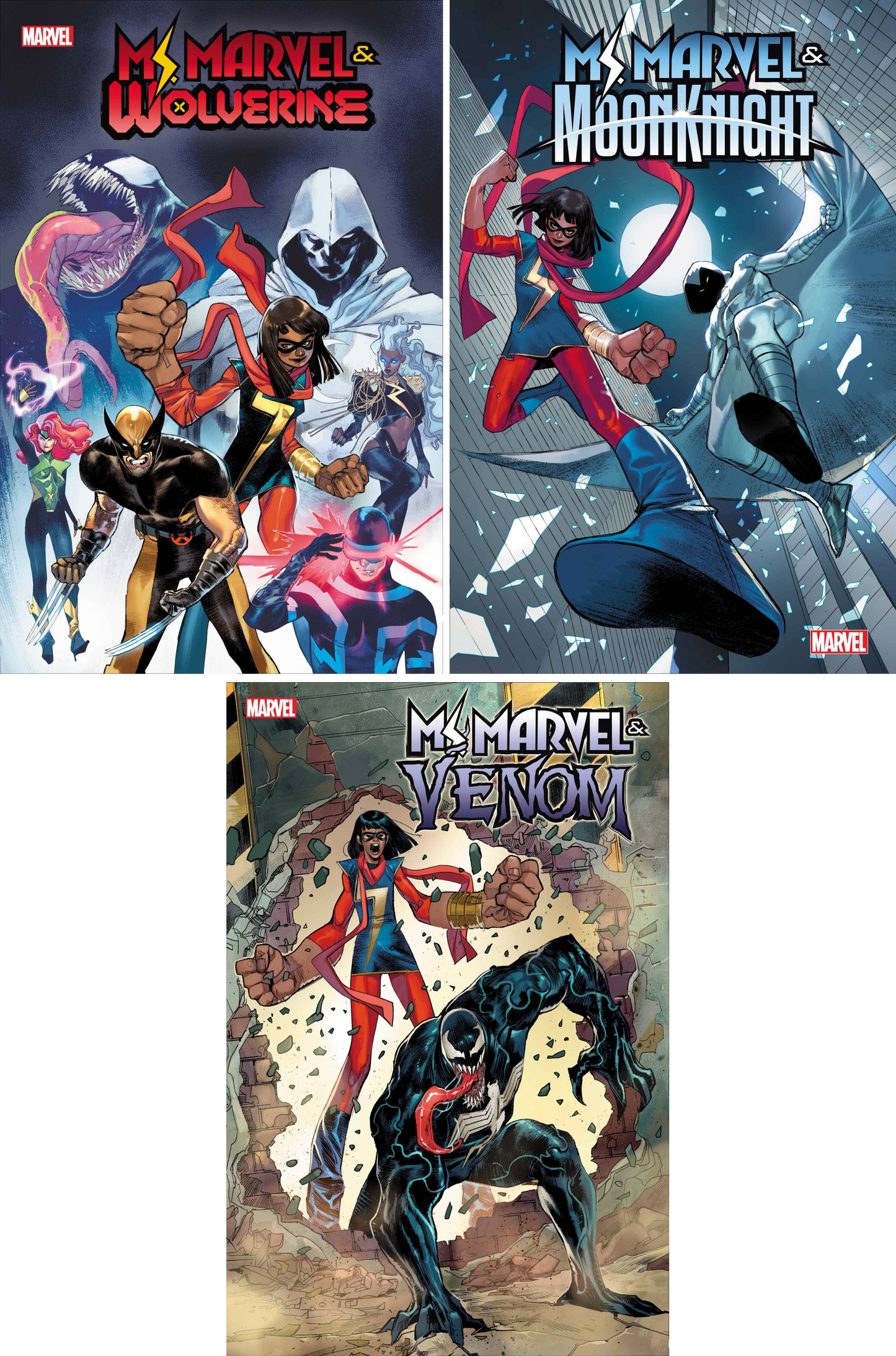 Ms Marvel & Wolverine / Moon Knight / Venom 1-Shots CF COLL Cvr A