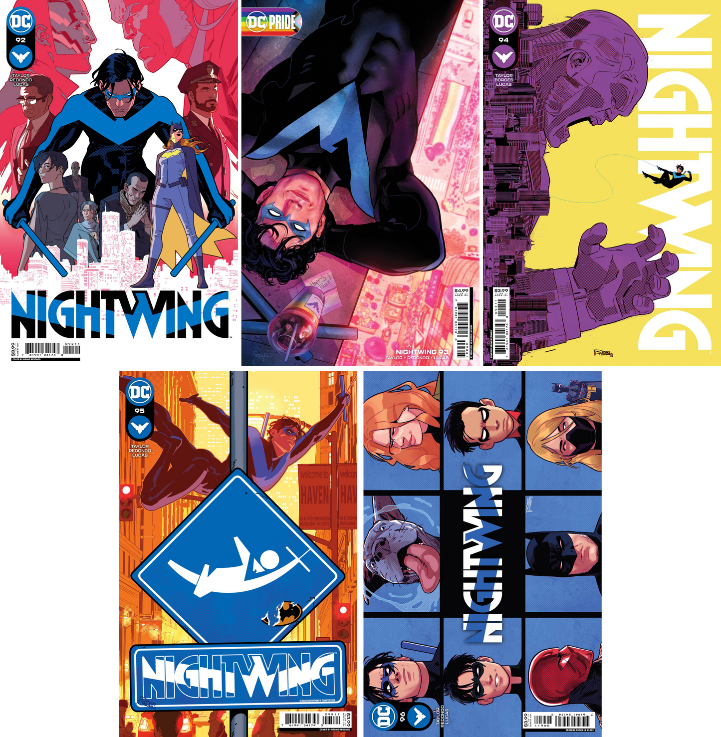 Nightwing #92 - #96 CF COLL Mix Cvr
