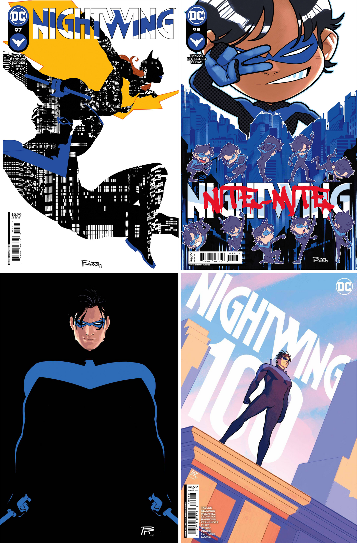 Nightwing #97 - #100 CF COLL Mix Cvr