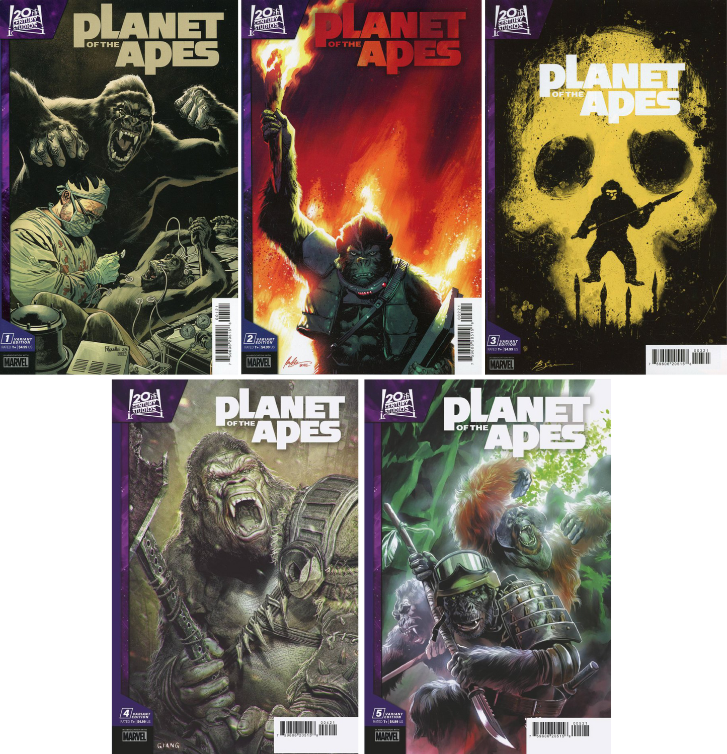 Planet Of The Apes (2023) #1 - #5 (Of 5) CF COLL Cvr B