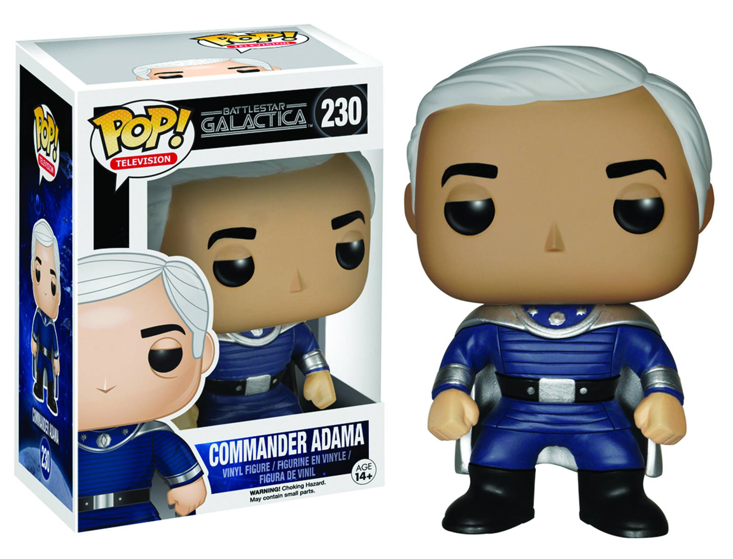 Pop Battlestar Galactica Commader Adama Vinyl Fig (230)