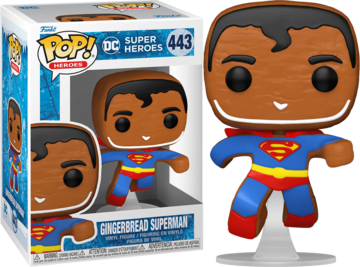 Pop Dc Holiday Gingerbread Superman Vinyl Fig (443)