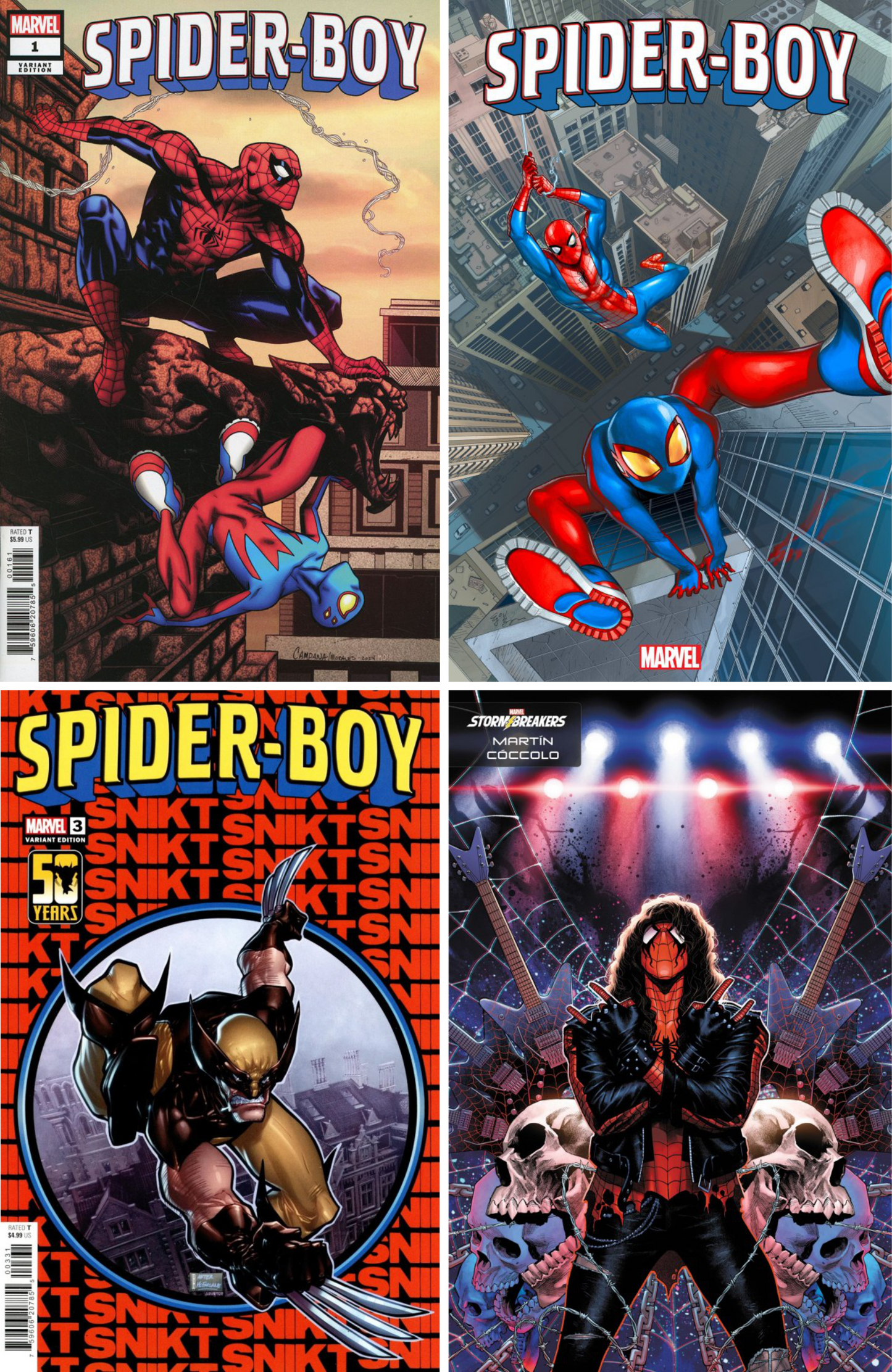 Spider-Boy #1 - #4 CF COLL Var Cvrs