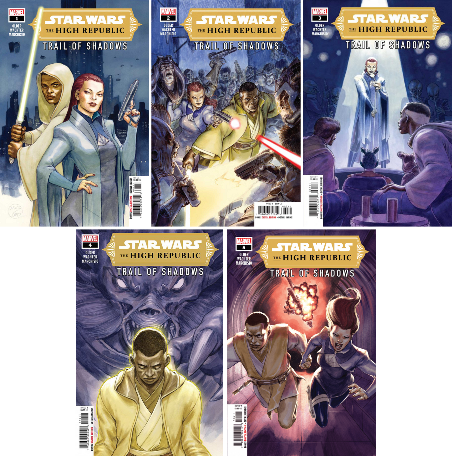 Star Wars High Republic: Trail Of Shadows #1 - #5 (Of 5) CF COLL Cvr A