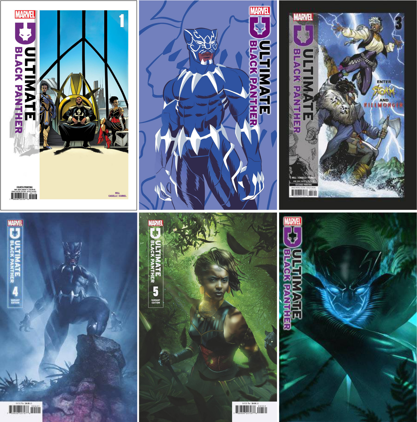 Ultimate Black Panther #1 - #6 CF COLL Mix Cvr