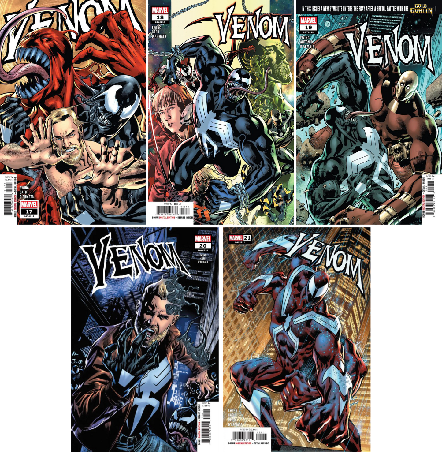 Venom (2021) #17 - #21 CF COLL Cvr A