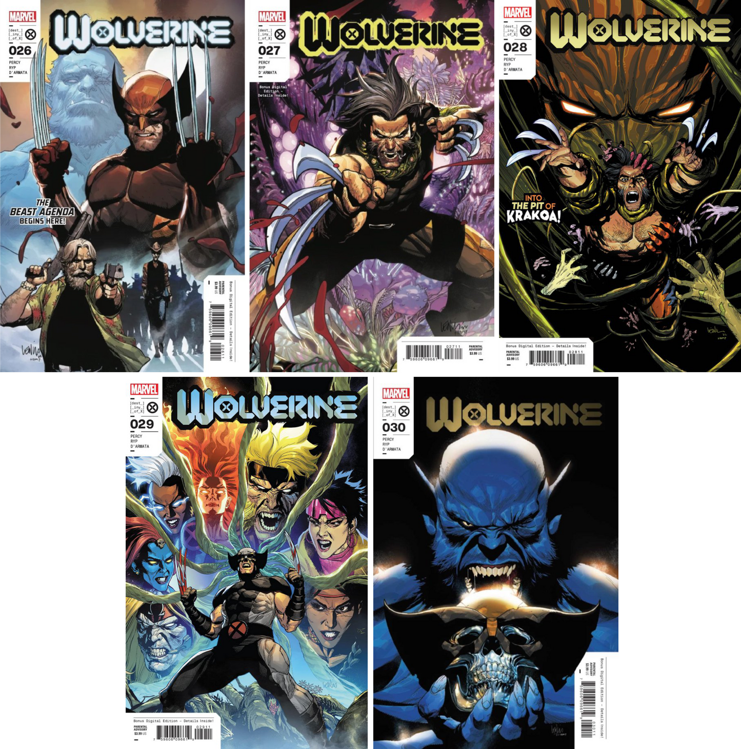 Wolverine (2020) #26 - #30 CF COLL Cvr A