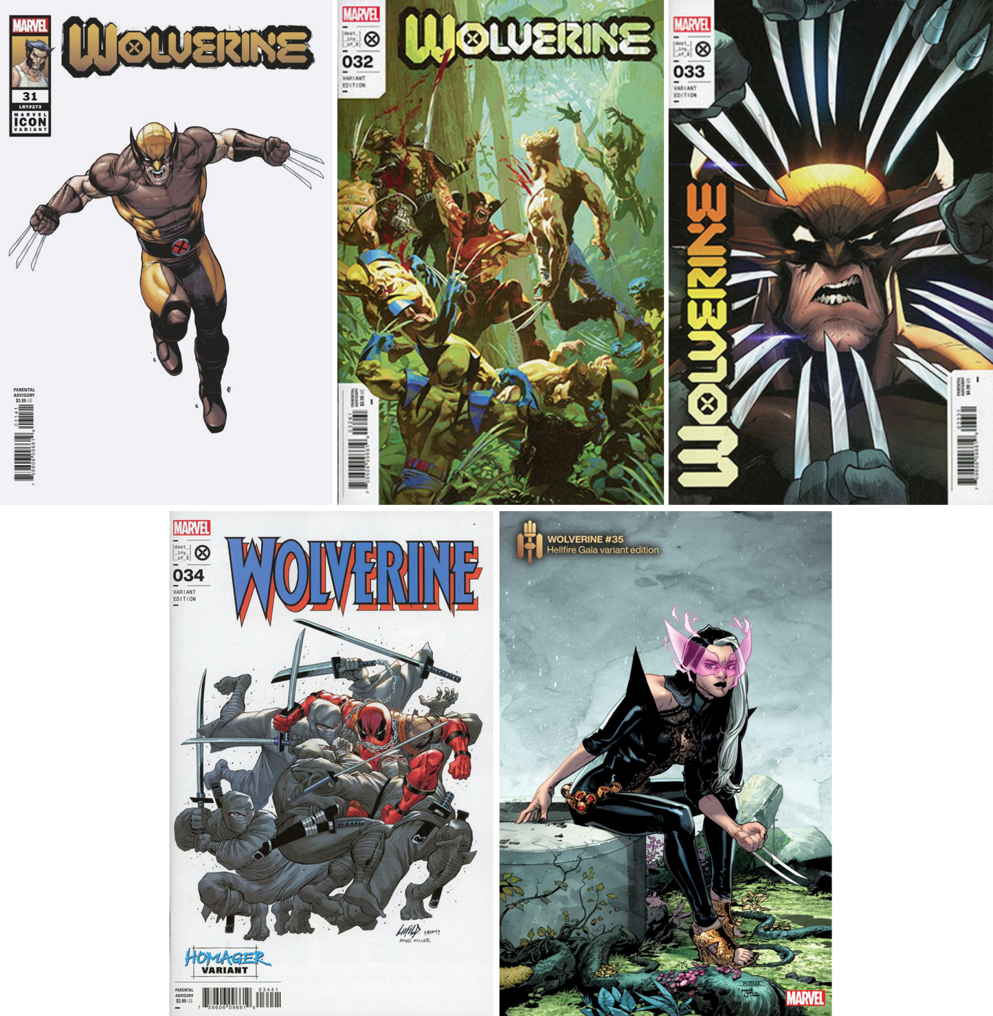 Wolverine (2020) #31 - #35 CF COLL Var Cvrs