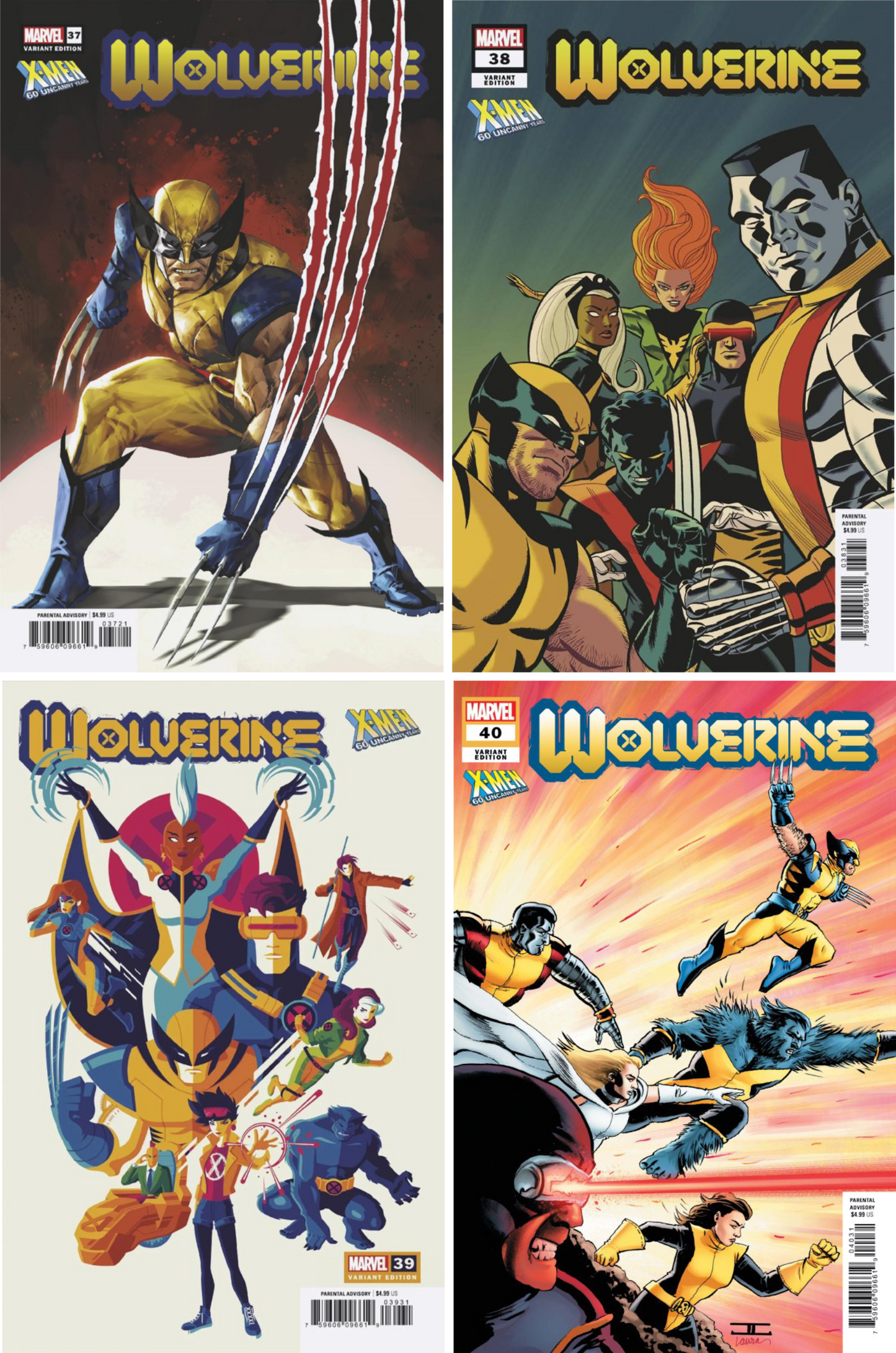 Wolverine (2020) #37 - #40 CF COLL X-Men 60 Years Var