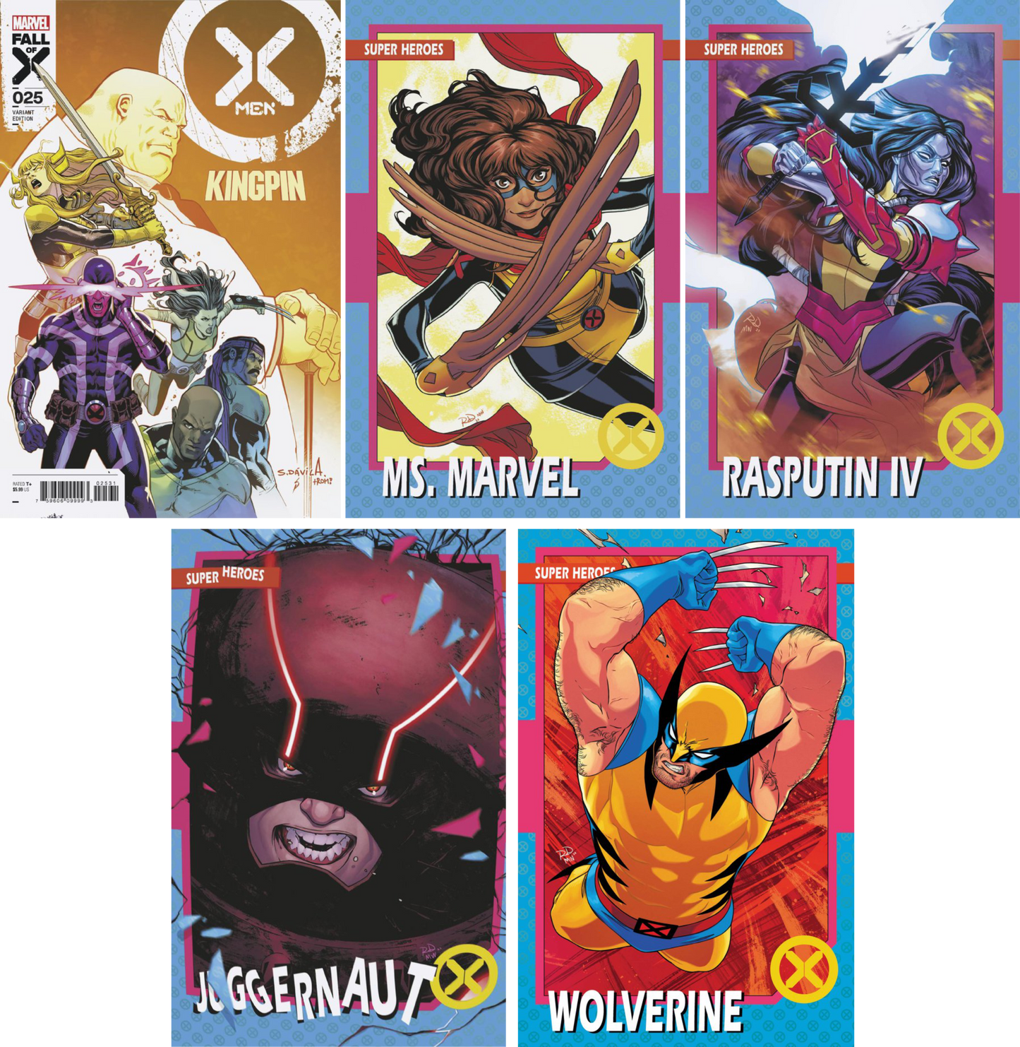 X-Men (2021) #25 - #29 CF COLL Var Cvrs