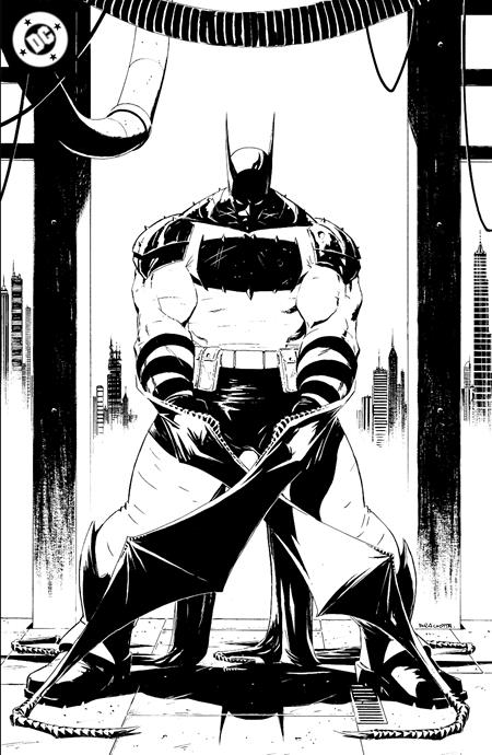 Absolute Batman: Noir Edition #1 Cvr C Nick Dragotta Black & White Foil Virgin Variant