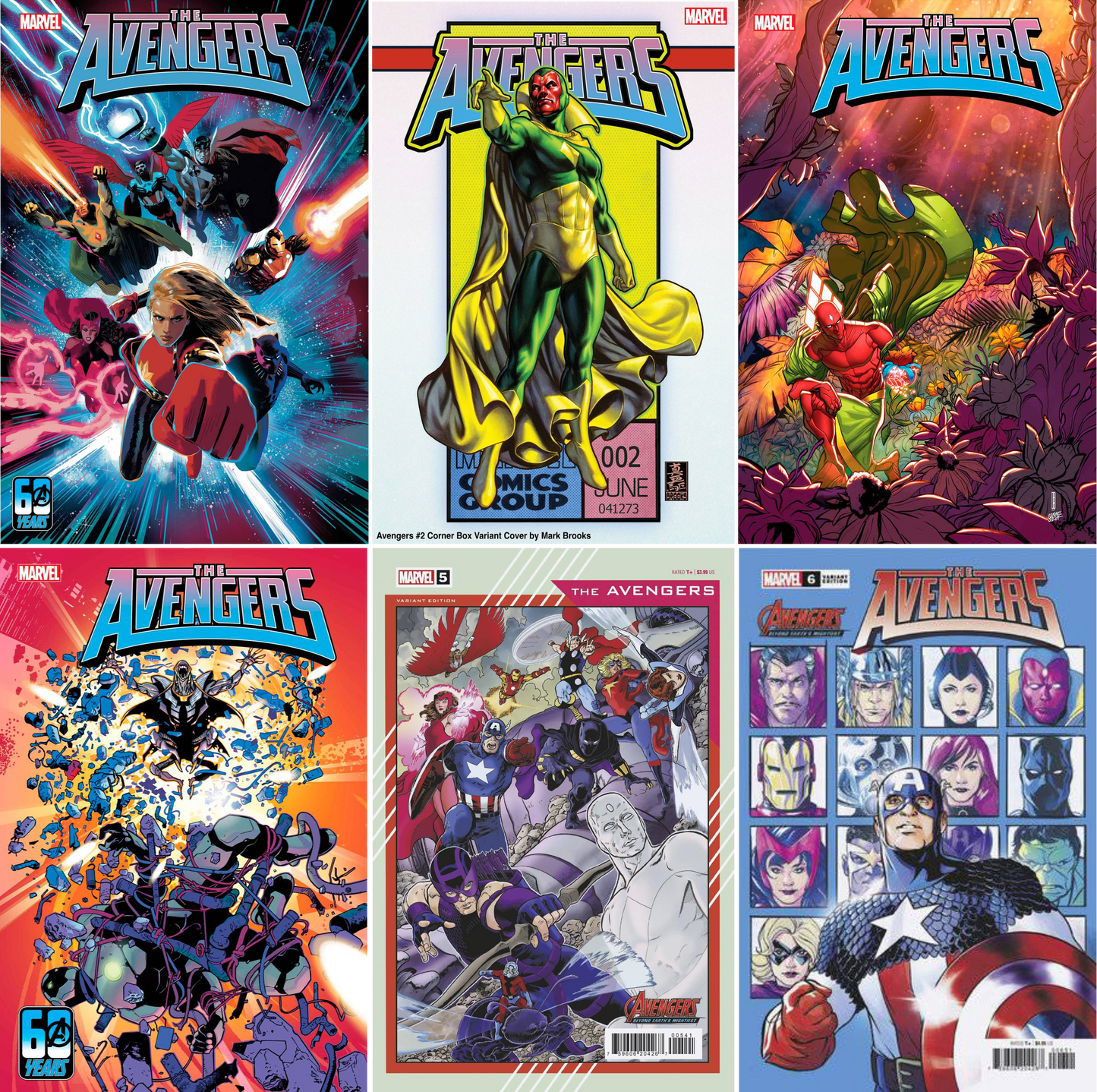 Avengers (2023) #1 - #6 CF COLL Var Cvrs