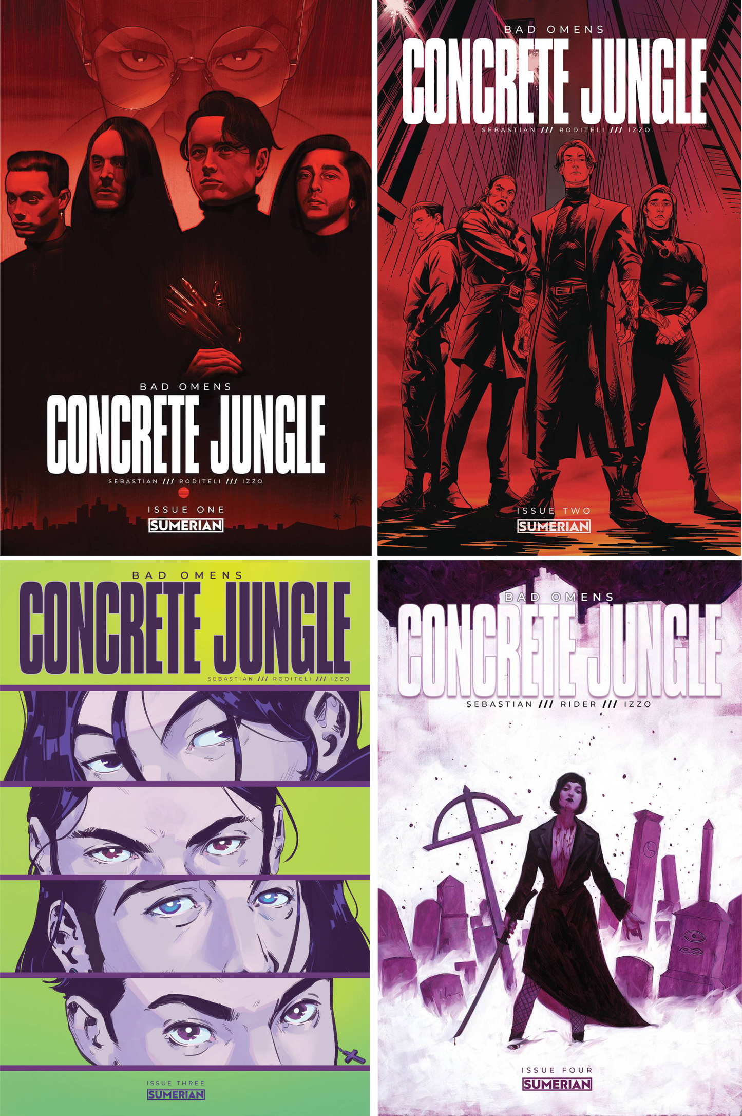 Bad Omens: Concrete Jungle #1 - #4 CF COLL Mix Cvrs