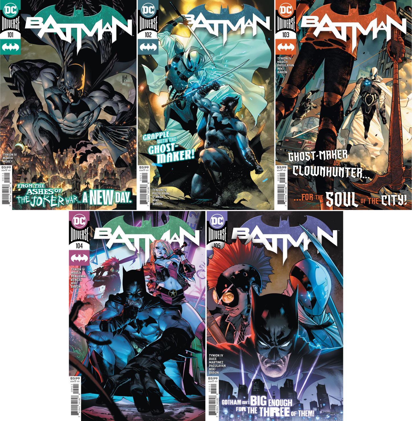 Batman #101 - #105 CF COLL Cvr A