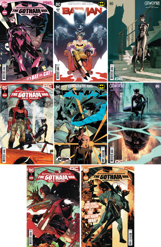 Batman Catwoman Gotham War Crossover CF COLL Mix Cvr