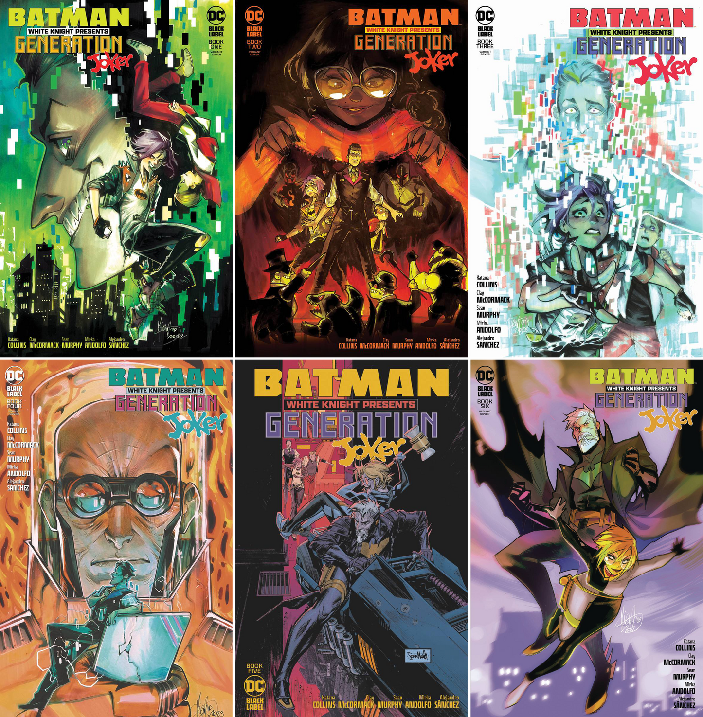 Batman White Knight Presents: Generation Joker #1 - #6 Mix Cvrs