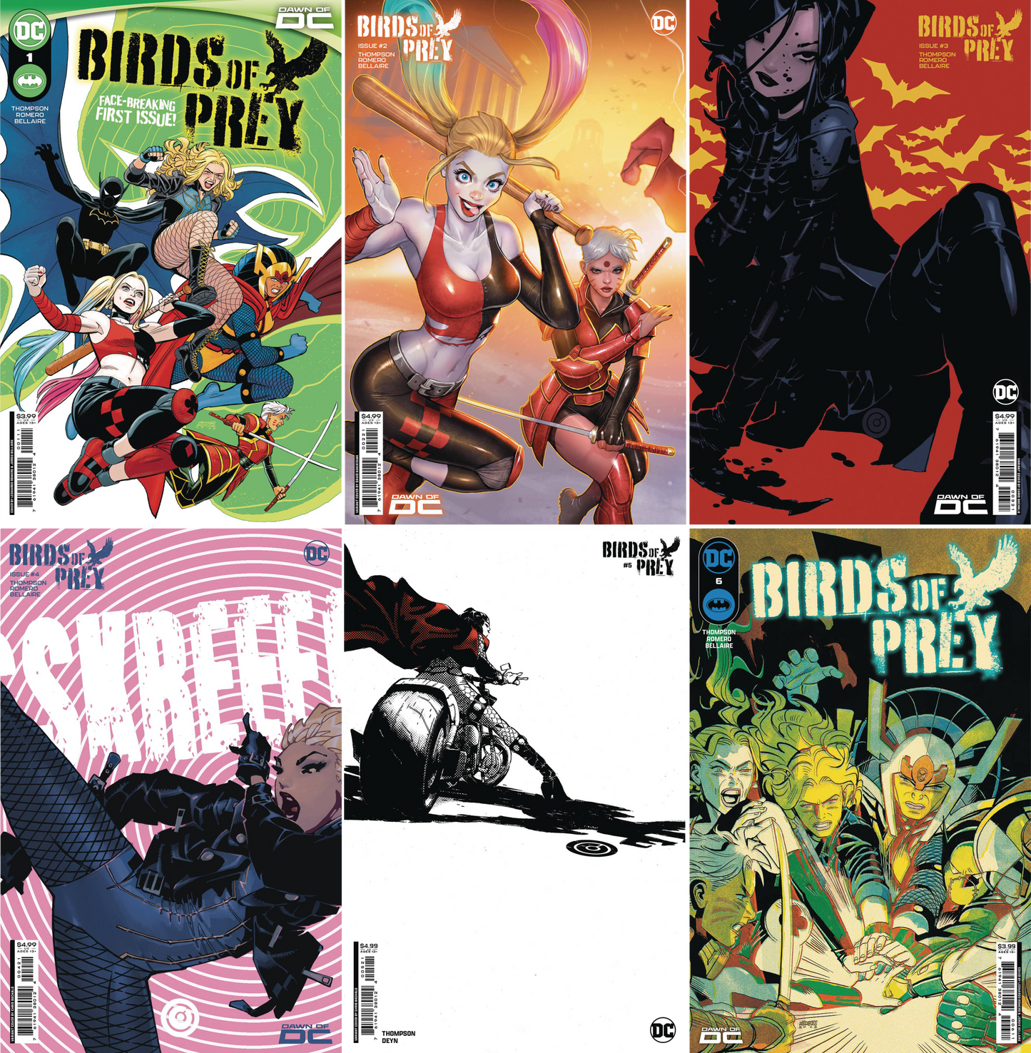 Birds of Prey (2023) #1 - #5 CF COLL Mix Cvrs