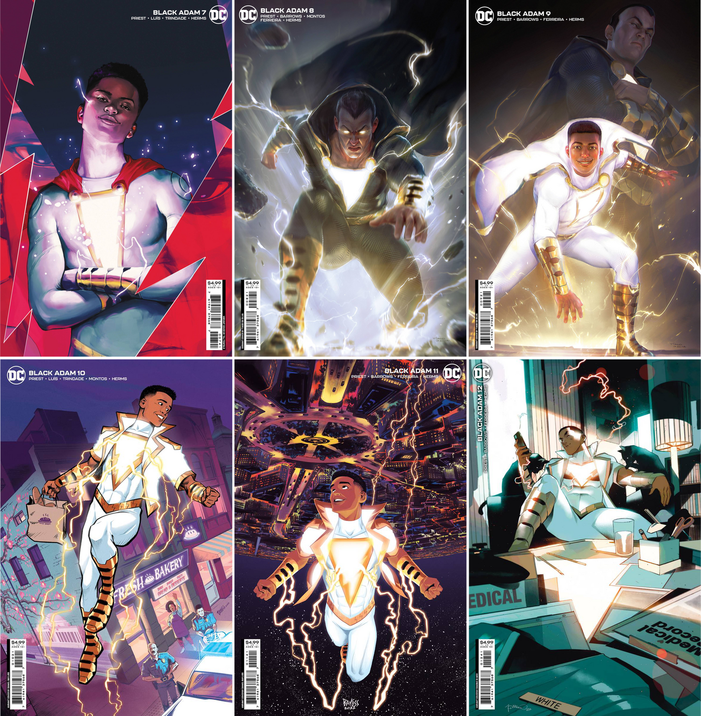 Black Adam #7 - #12 CF COLL Mix Cvrs