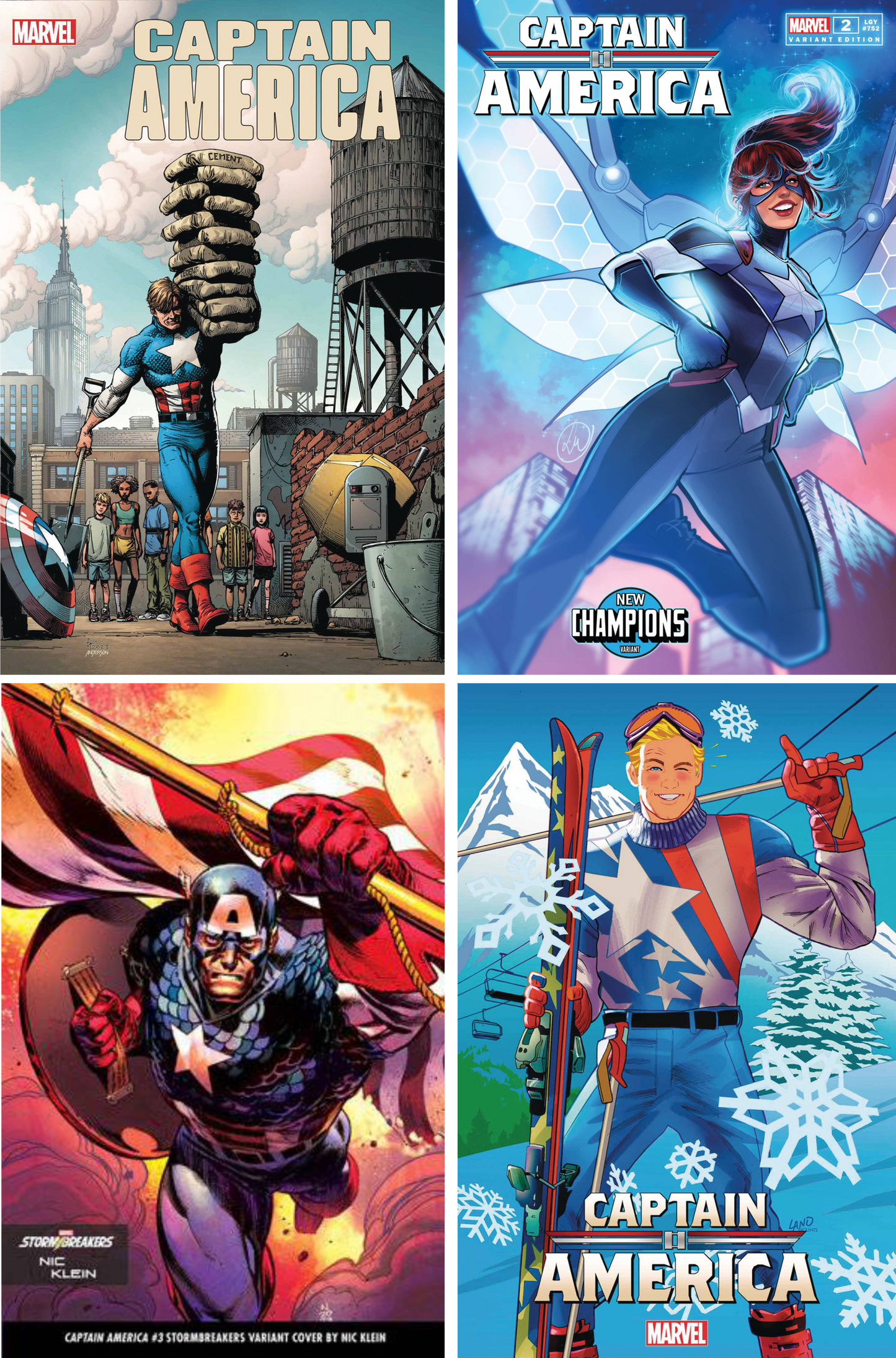 Captain America (2023) #1 - #4 CF COLL Var Cvrs