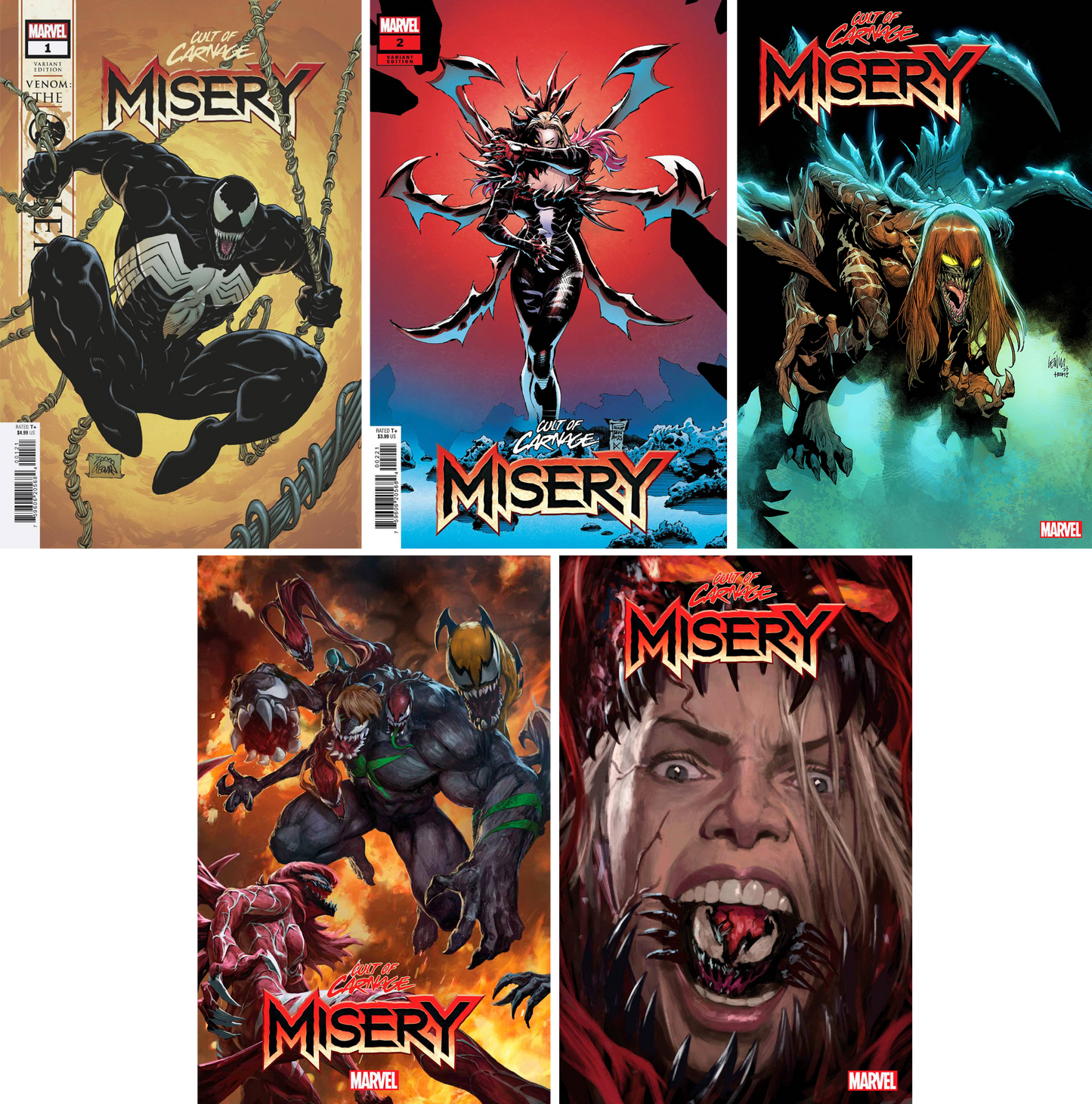 Cult Of Carnage Misery #1 - #5 (Of 5) CF COLL Mix Cvrs