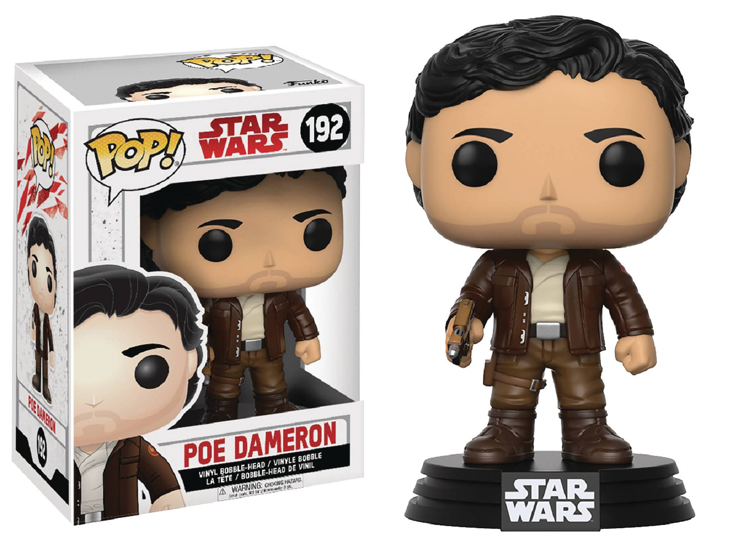 Pop Star Wars E8 Poe Dameron Vinyl Fig (192)
