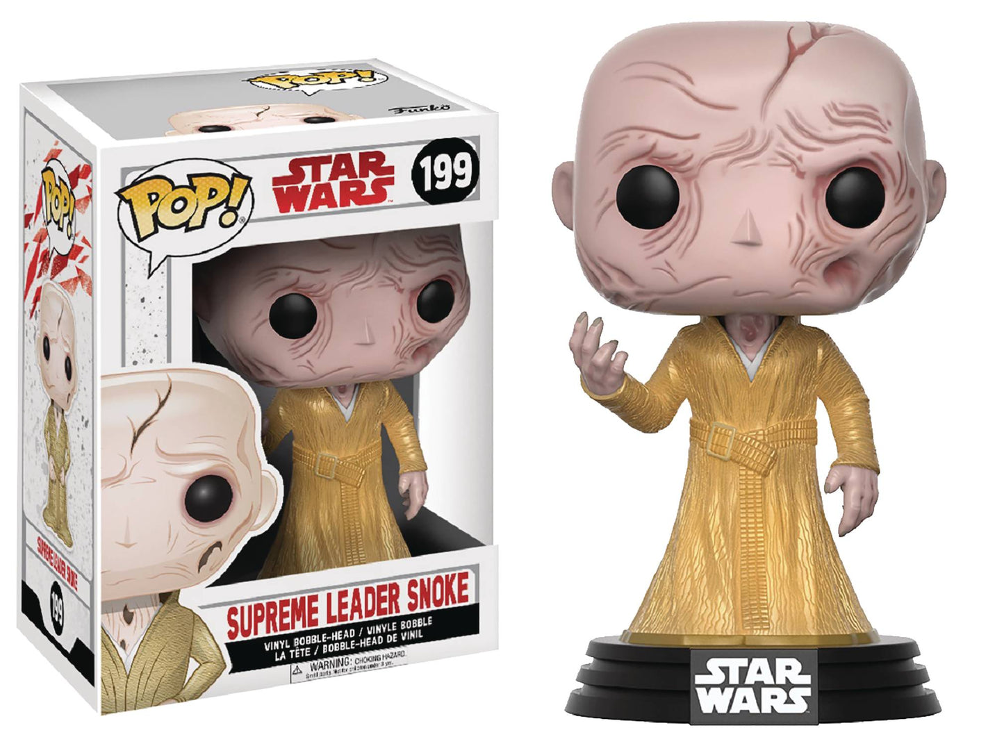 Pop Star Wars E8 Supreme Leader Snoke Vinyl Fig (199)