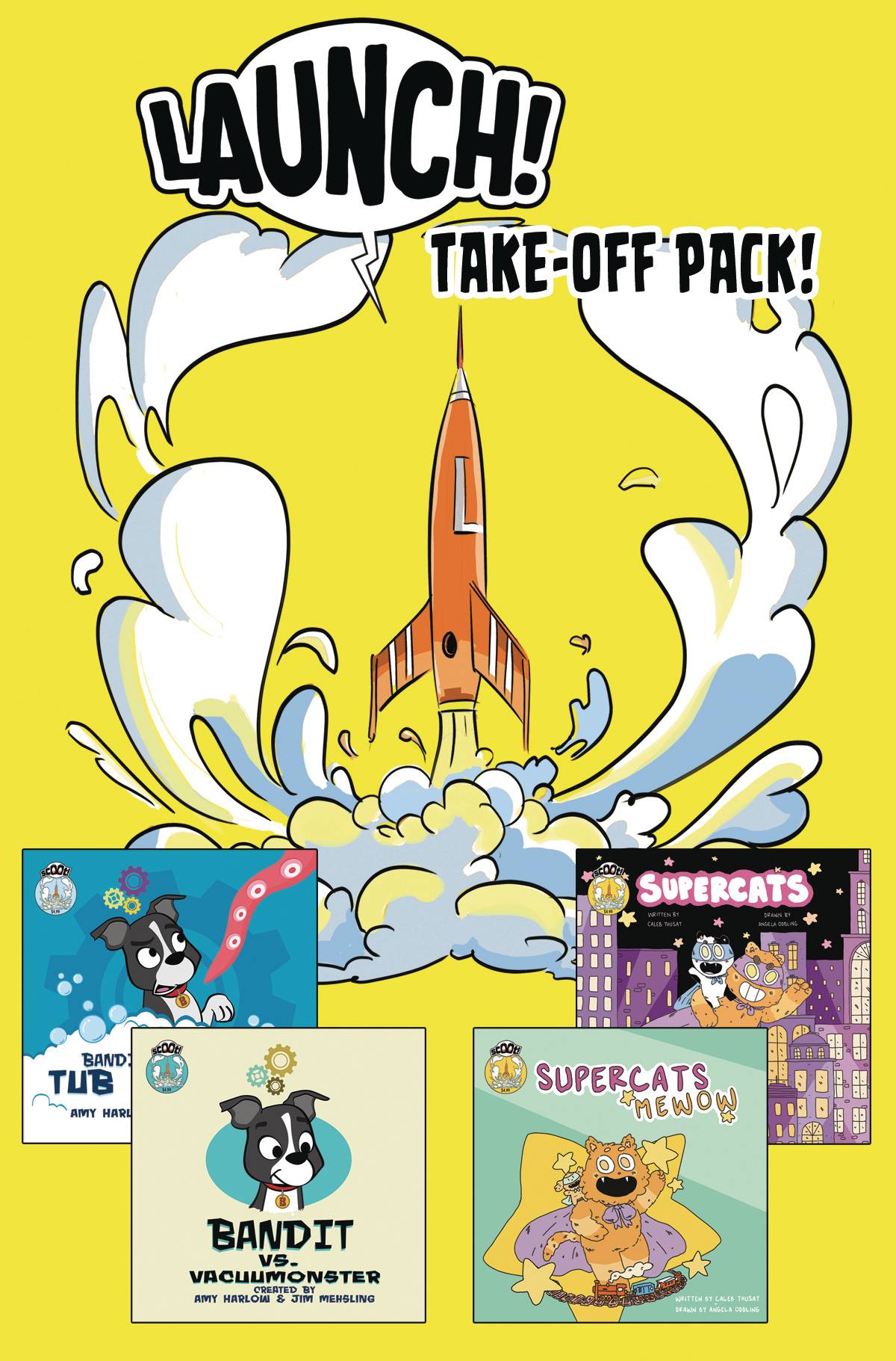 Scoot Launch Take Off 4-Pack (Bandit / Supercats)