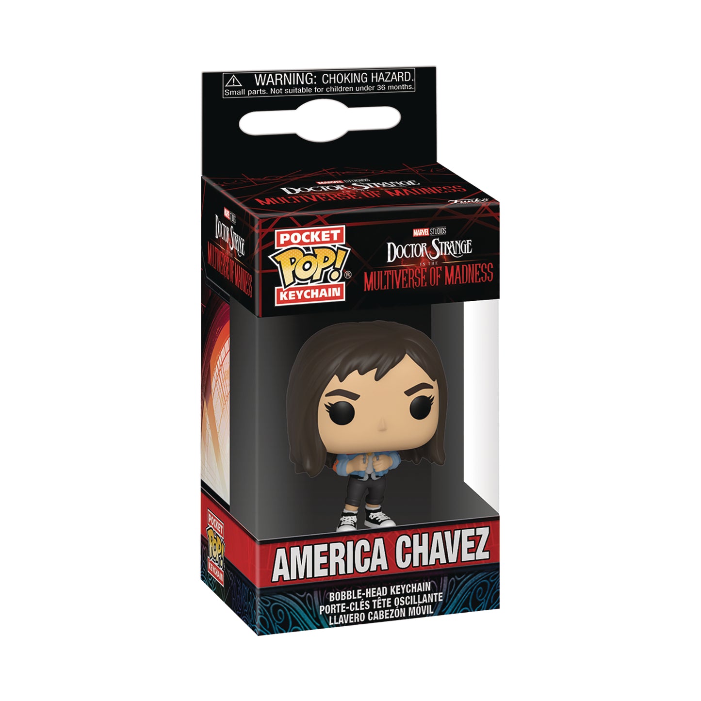 Pocket Pop Doctor Strange Mm America Chavez In Vest Keychain