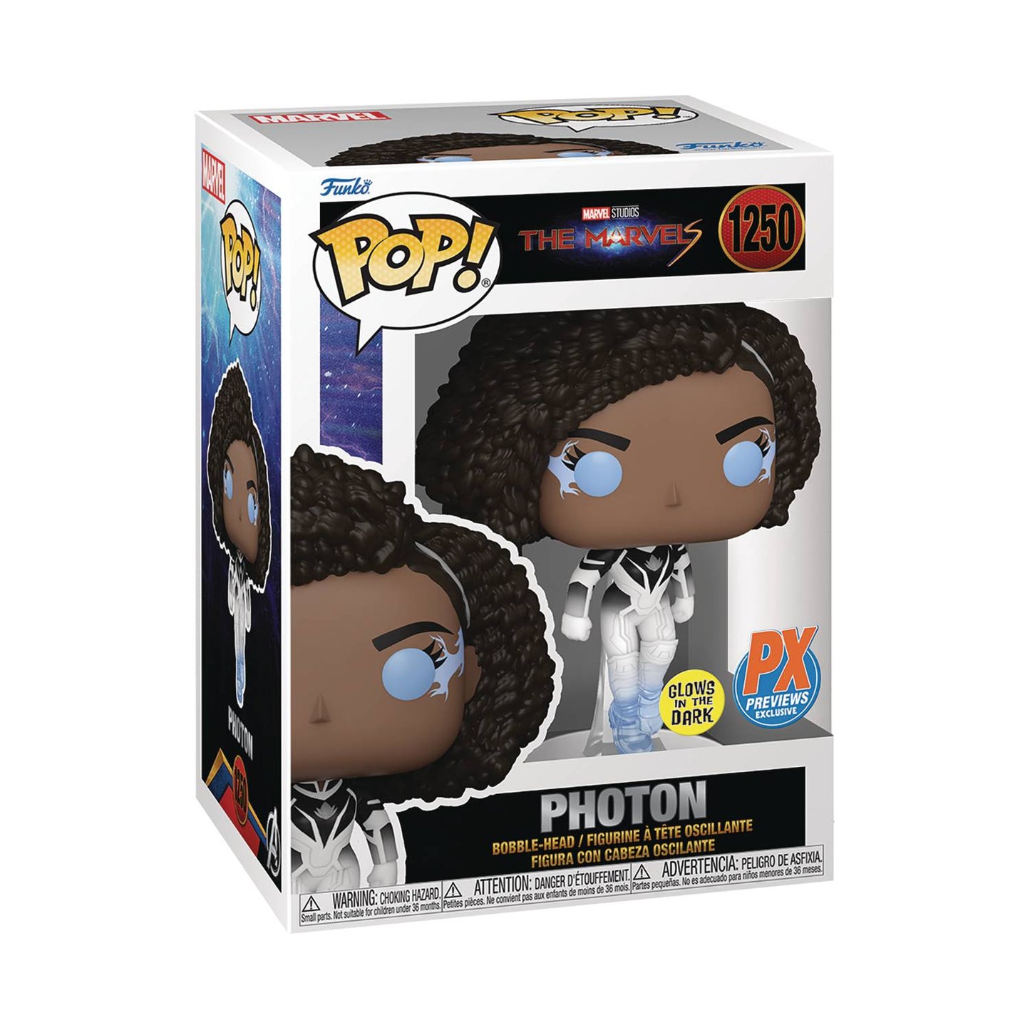 Pop The Marvels Photon Glow In The Dark Px Excl Vinyl Fig (1250)