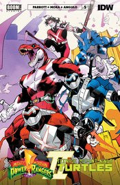 Mighty Morphin Power Rangers Teenage Mutant Ninja Turtles Ii #5 (Of 5) Cvr A Mora