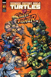 Teenage Mutant Ninja Turtles Vs Street Fighter #1 (Of 5) Cvr A Medel