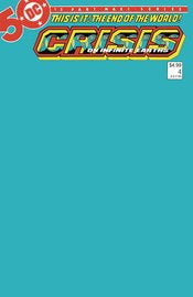 Crisis On Infinite Earths #4 (Of 12) Facsimile Edition Cvr C Blank Var