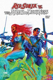 Red Sonja Vs The Army Of Darkness #1 Cvr R Foc Bonus Spears White Bkgrd